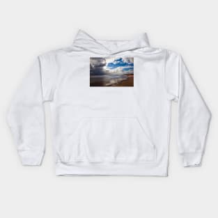 Northumbrian beach scene Kids Hoodie